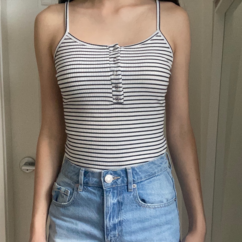 Striped bodysuit
